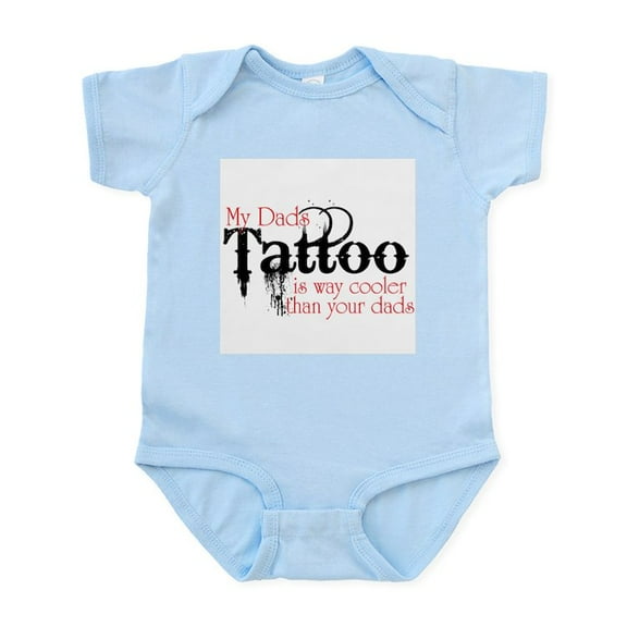 CafePress - Dads Tattoos Cooler Baby Toddler Infant Bodysuit - Baby Light Bodysuit, Size Newborn - 24 Months
