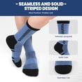 thumbnail image 3 of Mens Crew Athletic Work Socks: 8 Pairs Cushioned Work Socks with Seamless Toe, Breathable Arch Support and Terry Sole, Anti-Pilling Office Socks, Size 11-13, 3 of 7