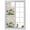 Beige, variant on Summer Tropical Leaves Window Privacy Film, Green Palm Trees Botanical Static Cling UV Sun Blocking Heat Control Window Tint Day and Night, Non-Adhesive One Way Windows Privacy Cover 35.4''x78.7''