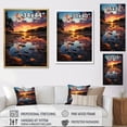 thumbnail image 4 of Designart "Sunset In New Jersey horizon" New Jersey Floater Framed Canvas Print, 4 of 7