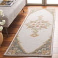 thumbnail image 5 of Safavieh  Handmade Metro Ughetta Floral Medallion Wool Rug 5' x 8' - Ivory/Grey, 5 of 5
