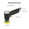 thumbnail image 3 of Air Sander 2 Inch 3 Inch Pneumatic Sander Handheld Polisher Waxer Polishing Machine For Auto Body Work Furniture Metal Surface
--------
,Low Vibration, 3 of 6