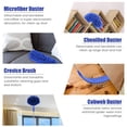 thumbnail image 4 of 7Pcs Cleaning Duster Kit Detachable Feather Duster Kit Bendable Gap Duster Portable Blind Duster Cobweb Duster Chenille Microfiber Duster with Extension Pole Handle Short Handle, 4 of 9