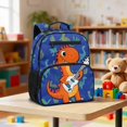 thumbnail image 2 of Jeiento Cute Dinosaur 13.5 Inch Kids Toddler Bookbag, Preschool Backpack with Dual Carry Options, Multi-Compartment School Bag for Boys Girls Daycare Travel, 2 of 7