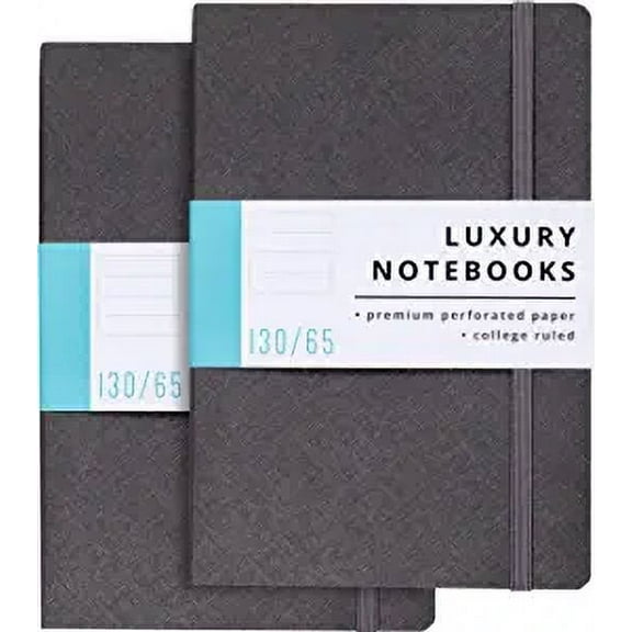 Lined Journal Notebooks - Soft Cover Notebooks for Work, Travel, College- Journal