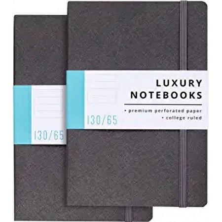 Lined Journal Notebooks - Soft Cover Notebooks for Work, Travel, College- Journal