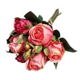 thumbnail image 2 of Gwong Decoración hogareña 9pcs / bouquet Faux Flowers Realistic Beautiful Beakight Artificial Rose Fake Silk Flowers para el hogar Gwong 21066120, 2 of 6