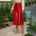 thumbnail image 3 of LADIGASU Women's High Waisted Mini Skirt Trendy Stylish Solid Zipper Elegant Skirts, 3 of 8
