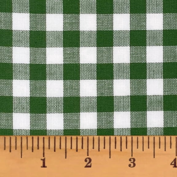 JCS Perfect Green 5 Mini Buffalo Plaid Homespun Cotton Fabric Sold by the Yard