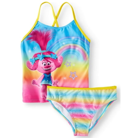 Trolls Rainbow Tankini Swimsuit (Little Girls & Big