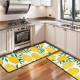 thumbnail image 3 of Kitchen Rugs Sets Of 2,Yellow Lemon Fruit Slices White Pattern Anti Fatigue Kitchen Mat Rugs Non Slip Washable,Decorative Kitchen Floor Mats for Kitchen,Sink,Laundry,17"x47"+17"x47", 3 of 5