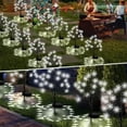 2 Modes Outdoor Christmas Lights, 25.6in CXALSSY C9 LED Solar Christmas