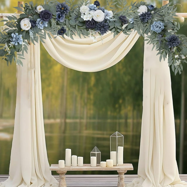 TopLLC Home Decor, Room Decor, Wall Decor Wedding Simulation Flower Eucalyptuses Rose Eucalyptuses Flower Rattan Table And Chair Decoration Flower Rattan Plastics Vine