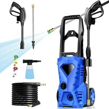 2019 PSI Electric Pressure Washer 2.8 GPM High Power Washer with 4 Pressure Nozzle and Foam Cannon, powerwashers for Home, Car Washing, Fence Cleaning