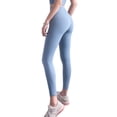 thumbnail image 3 of Pantalones de fitness para correr al aire libre con lijado y sensación desnuda, pantalones de yoga sin costuras con cadera de melocotón, grado de amor con traje de entrenamiento de, 3 of 5