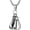 Silver（Two boxing gloves set）, variant on Men Women Punk Stainless Steel Boxing Glove Chain Pendant Necklace
