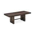 thumbnail image 3 of Pemberly Row 7Pc Extendable Dining Set with 6 Solid Wood Antique Brown Chairs, 3 of 13