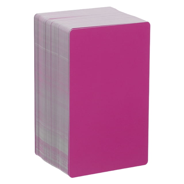 Luxshiny 200Ud Tarjetas Metálicas En Color Rosa Para Oficina En Ideales Para Placas Y Grabado
