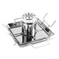 thumbnail image 1 of TheFound Stainless Steel Barbecue Grill, Roast Chicken Rack with Beer Cup, 1 of 8