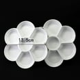 thumbnail image 2 of ELAYARD Mixing Palette White Ceramic Plum Blossom Shaped 2Pcs, 2 of 8