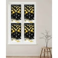 thumbnail image 2 of Black Yellow Christmas Balls Window Privacy Film Stained Glass Window Film Decorative Windows Cover Static Windows Cling for Glass Door Xmas Snowflake Stickers for Bathroom 17.7"x78.7", 2 of 7