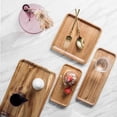 thumbnail image 3 of MAGAZINE Wooden Japanese Tea Tray Wood Pan Plate Fruit Dishes Saucer  Dessert Dinner Plate Table Serving Plate Snacks Food Storage Dish, 3 of 8