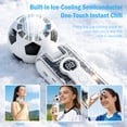 thumbnail image 2 of KIMHY Portable Fan with Cooling Plate, 3600 mAh Handheld Turbo Fan with LED Display, Personal Neck Fan with LED Light for Traveling, Camping, Concert, 2 of 10