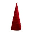 thumbnail image 2 of Dserhfy Velvet Christmas Cone Tree Decorations Christmas Flocked Tree Table Centerpiece for Winter Farmhouse Tiered Tray Mantle Decor, 2 of 8