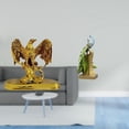 thumbnail image 2 of Escultura,Estatua de resina,figura decorativa para el hogar.,Esculturas de animales coleccionables,Figura de escritorio,Estante de estatua de pavo real para escritorio,decoración del hogar, 2 of 7