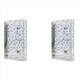 thumbnail image 1 of 2X Cubierta para Carpeta Económica A6, Carpeta de 6 Anillas de PVC Transparente, Protector de Carcasa Recargable para Cuaderno con Estrella Brillante y 2 Broches, 1 of 5