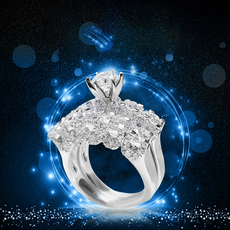 Girls Jewelry Ages 8-12 Rose Diamond Ring, Valentine's Day Diamond