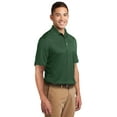 thumbnail image 4 of Sport-Tek Dri Mesh Polo-XL (Forest Green), 4 of 6