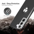 thumbnail image 5 of Compatible with Samsung Galaxy S22 Plus Case, S22 Plus Case with HD Screen Protector with Slide Camera Cover, 360°Rotation Ring Kickstand [Military Grade] Case for Galaxy S22+/S22 Plus (Black), 5 of 16