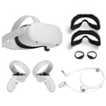 thumbnail image 1 of 2020 Oculus Quest 2 All-In-One PC VR Headset 256GB Holiday Family Bundle, Advanced Vitual Reality Gaming Headset, Fit Pack, Mytrix Earphones Bundle, 1 of 6