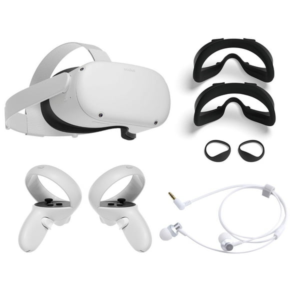 2020 Oculus Quest 2 Casque VR Tout-en-un 64GB Ensemble Familial de Noël, Casque de Jeu de Réalité Virtuelle Avancé, Pack de Adapté, Ensemble d'Écouteurs Mytrix