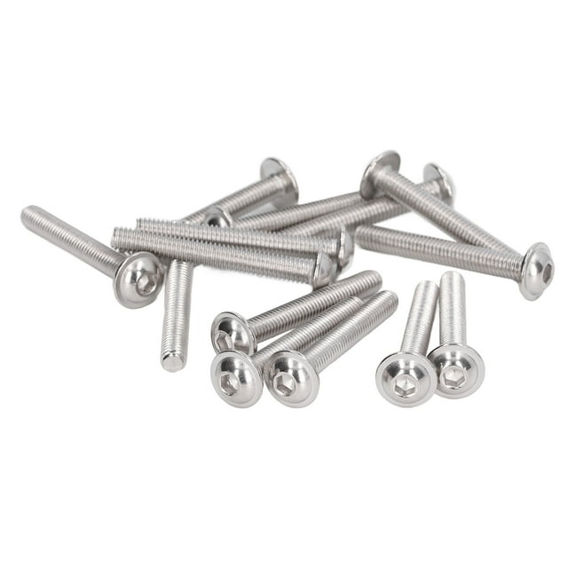 Buttons Heads Socket , Flanged Button Head Screws Wider Bearing Firm A2-70 Stainless Steel For Wet Environments