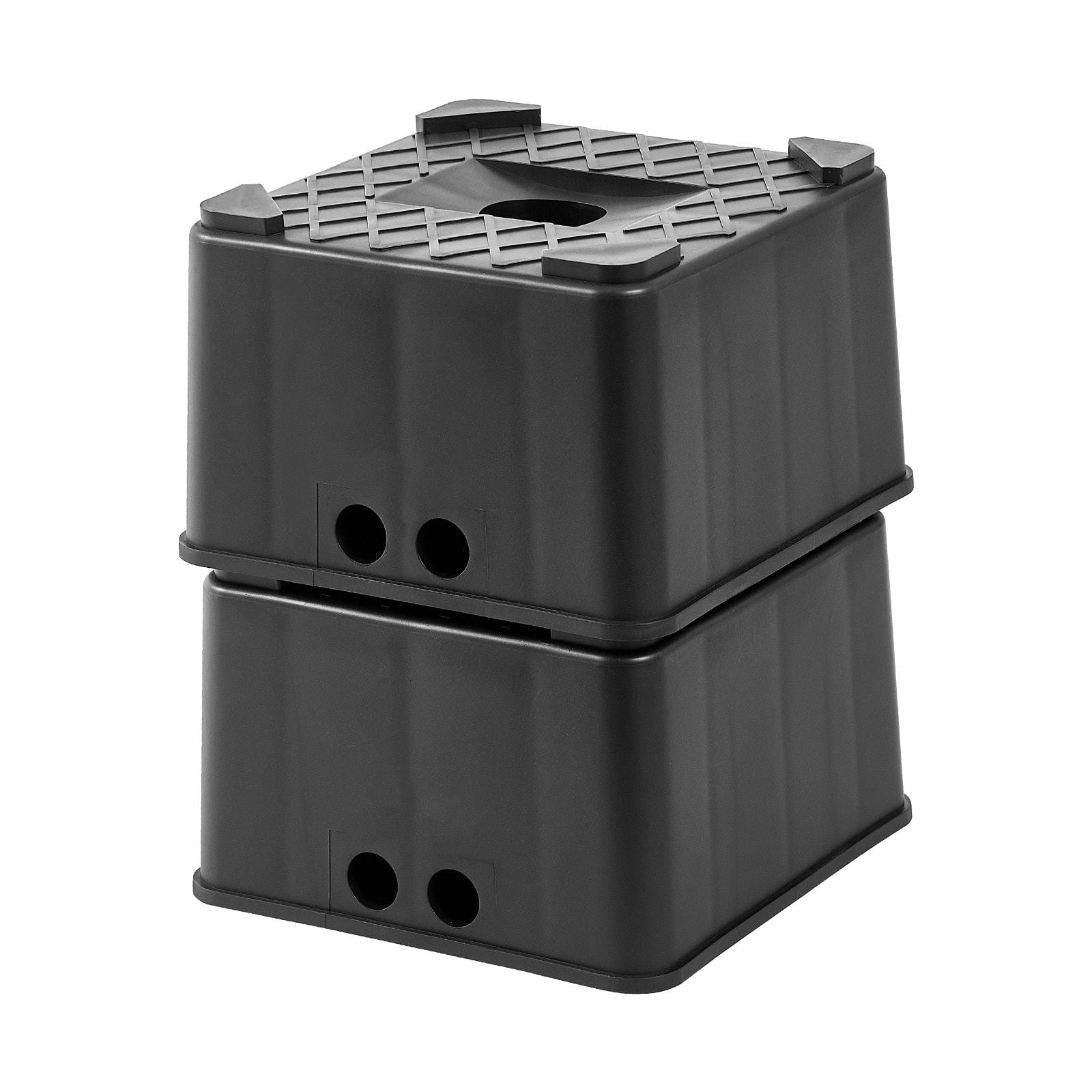Heavy Duty RV Leveling Blocks,6 " Trailer Jack Stands with 6000 lbs Capacity,Camper Leveling Blocks for Travel Trailers,5th Wheels,Motorhomes,2 Pack