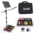 thumbnail image 1 of Pedalera de guitarra Kereal de 40,64 cm x 31,5 cm con bolsa y soporte, 1 of 6