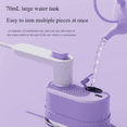 thumbnail image 2 of SpaceMuse Portable Handheld Garment Mini Electric Iron,2025 Upgraded Travel Steamer for Clothes,2 in 1 Mini Portable Rotary Garment for Clothes, 20S Fast Heating Powerful Wrinkle Remover (Purple), 2 of 6