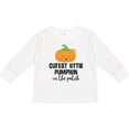thumbnail image 3 of Inktastic Cutest Little Pumpkin in the Patch Halloween Boys or Girls Long Sleeve Toddler T-Shirt, 3 of 5