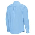 thumbnail image 3 of Men's Antigua Light Blue St. Louis Cardinals Ellis Woven Tri-Blend Button-Down Shirt, 3 of 3