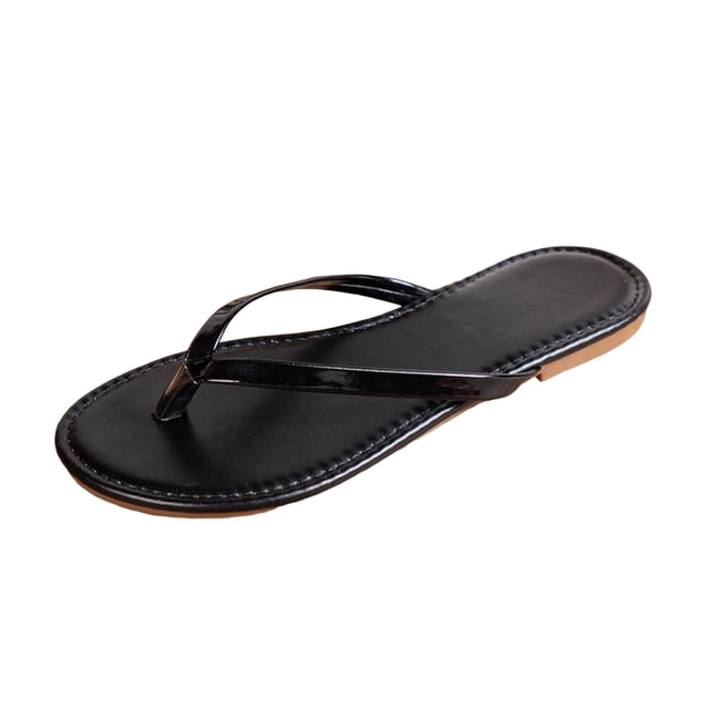 DAFEI Flip Flops Summer Sandals Ladies New Casual Versatile Comfortable Large Size Sandals Flat Bottom Flip Flops Sandals