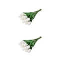 thumbnail image 1 of Advancent 10 flores de poliuretano versátiles para coronas, bajo mantenimiento, exquisitas, no tóxicas para gatos y perros, buena sensación de Blanco 2Conjunto, 1 of 6