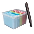 thumbnail image 7 of Office Depot® Brand Letter And Legal File Tote, 18"L x 14 1/4"W x 10 7/8"H, Clear/Black, 7 of 7