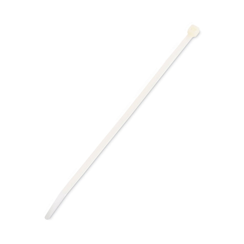8 in. x 0.19 50 lbs. Nylon Cable Ties - Natural (1000/Pack)