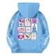 thumbnail image 3 of Moonsky Sudadera con capucha y cordón HUNTRX, estampado de grupo de chicas coreanas, jersey corto, suave y cómodo, top de manga larga para primavera y otoño. Azul 100, 3 of 4