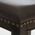 thumbnail image 2 of Ridgway 26.2" Backless Bonded Leather Counter Stools, Set of 2, Brown, 2 of 6