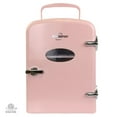 thumbnail image 5 of Koolatron 4L Retro Portable Mini Fridge 12V DC 110V 6 Can Cooler Pink, 5 of 30