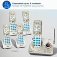 thumbnail image 4 of AT&T 4-Handset DECT 6.0 Expandable Cordless Home Phone with Large Display, Big Buttons, Answering Machine, Smart Call Blocker, Bluetooth Connect to C, 4 of 11