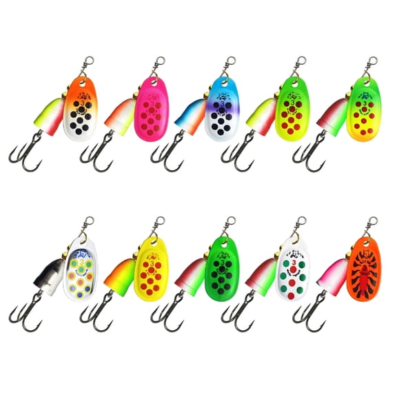 Fishing Lure Spinnerbait with Treble Hook Hard Metal Baits Fishing Tackle